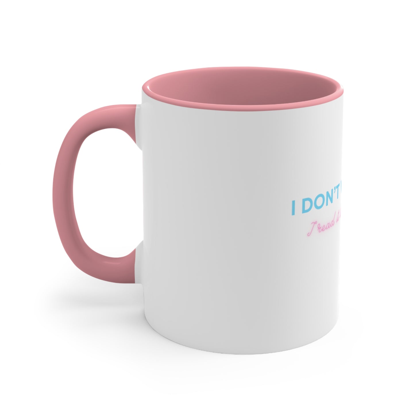 I don't watch porn, I read it like a lady mug