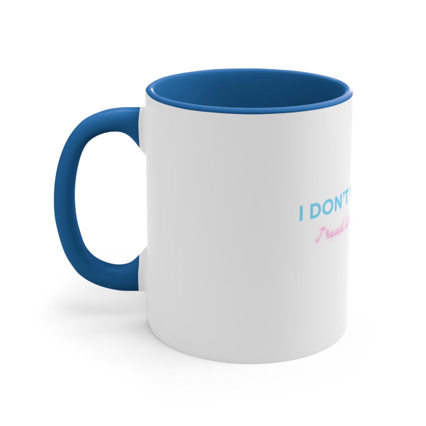 I don't watch porn, I read it like a lady mug