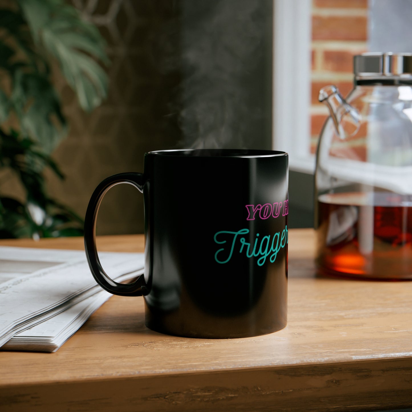 You had me at trigger warning mug