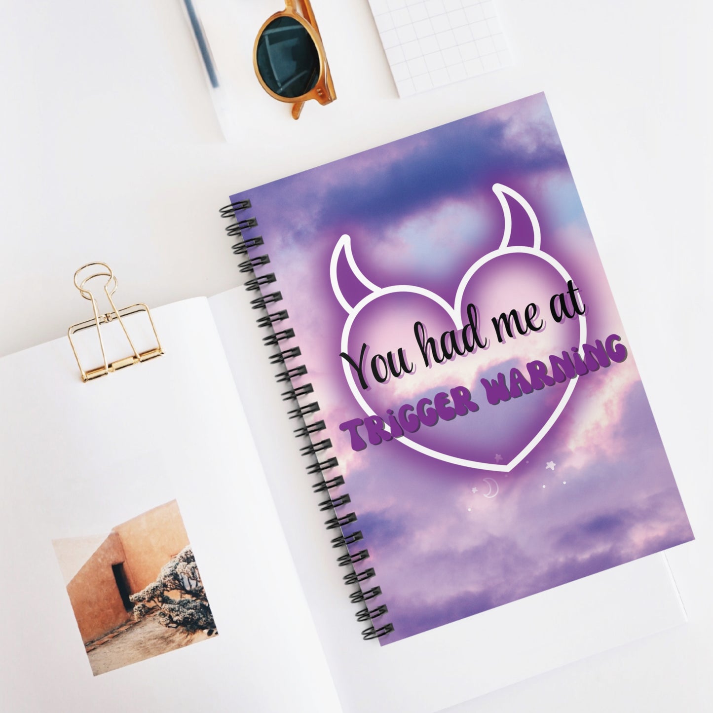 "You Had Me at Trigger Warning" Ruled Journal